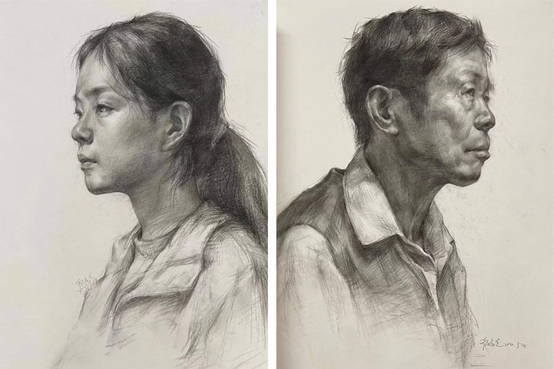 画室素描头像