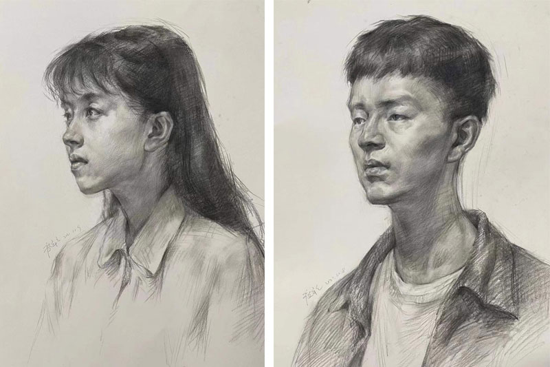 画室素描头像